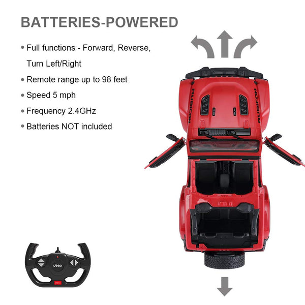 Rastar Remote Control Jeep Wrangler Car Scale 1/14