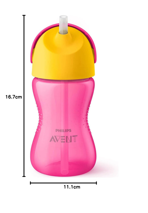 Philips Avent Bendy Straw Cup 300 ml – Pink | 12m+