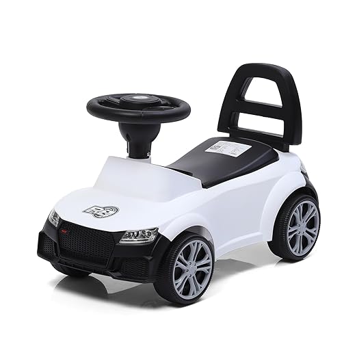 Dash R8 Kids Push Ride On with Horn, Music, Light, Backrest and Under Seat Storage - 1 to 3 Years