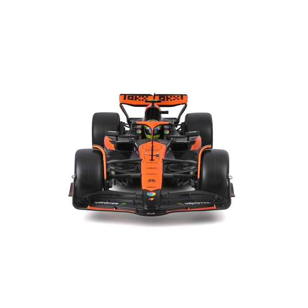 Bburago F1 McLaren MCL38 Miami Grand Prix 2024 With Helmet Lando Norris 1/24 Scale Model