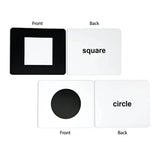 Brainsmith Shapes Newborn High Contrast Flash Cards Set of 10 Cards 26 × 22 cm Black & White