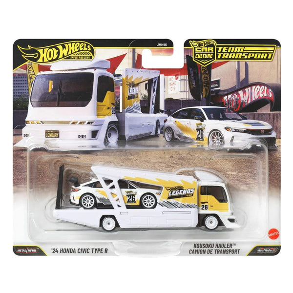 Hot Wheels Car Culture Team Transport Legend 24 Honda Civic Type R