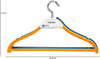 YOMH Plastic Clothes Hangers Multicolor Set of 5
