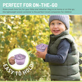 Melii Snack Container with Finger Trap - Purple Cat