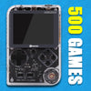 Sameo Handheld Video Game Consol 500 Classic Rechargeable (Ice Crystal)