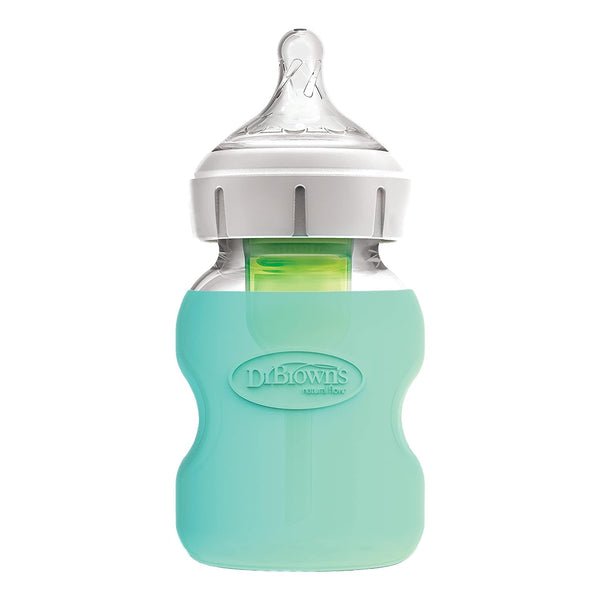 Dr. Brown's Wide Neck Glass Bottle Sleeve 150ML Pack of 1 Mint