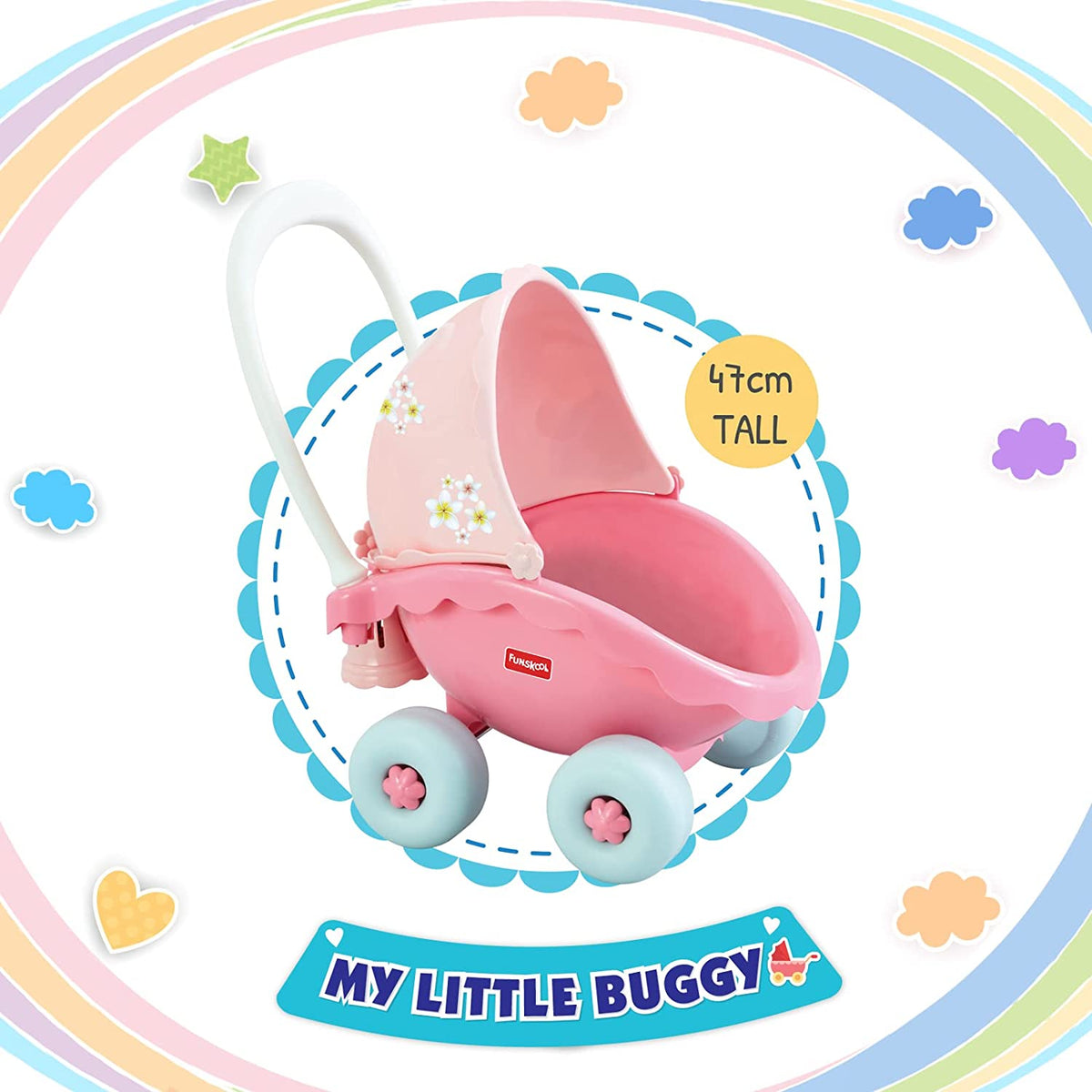 Funskool Giggles My Little Buggy 38.5 × 26 × 22.5 cm Pink