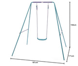 Plum Classic Metal Swing Set