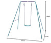 Plum Classic Metal Swing Set
