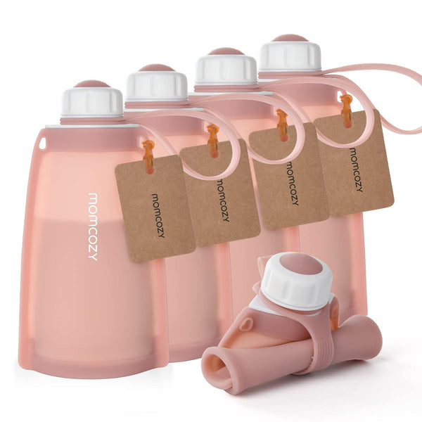 Momcozy Silicone Breast Milk Bags Pack Of 5 260 Ml