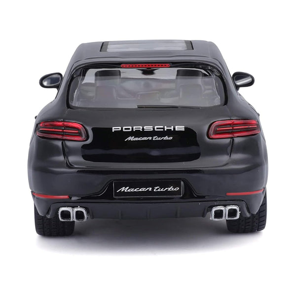 Bburago Porsche Macan Diecast Vehicle 1:24 Scale), (Model: 18-21077), Black