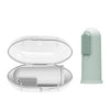 Dr Browns Silicone Finger Toothbrush with case Gray and Light Green Pack Of 2