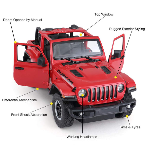 Rastar Remote Control Jeep Wrangler Car Scale 1/14