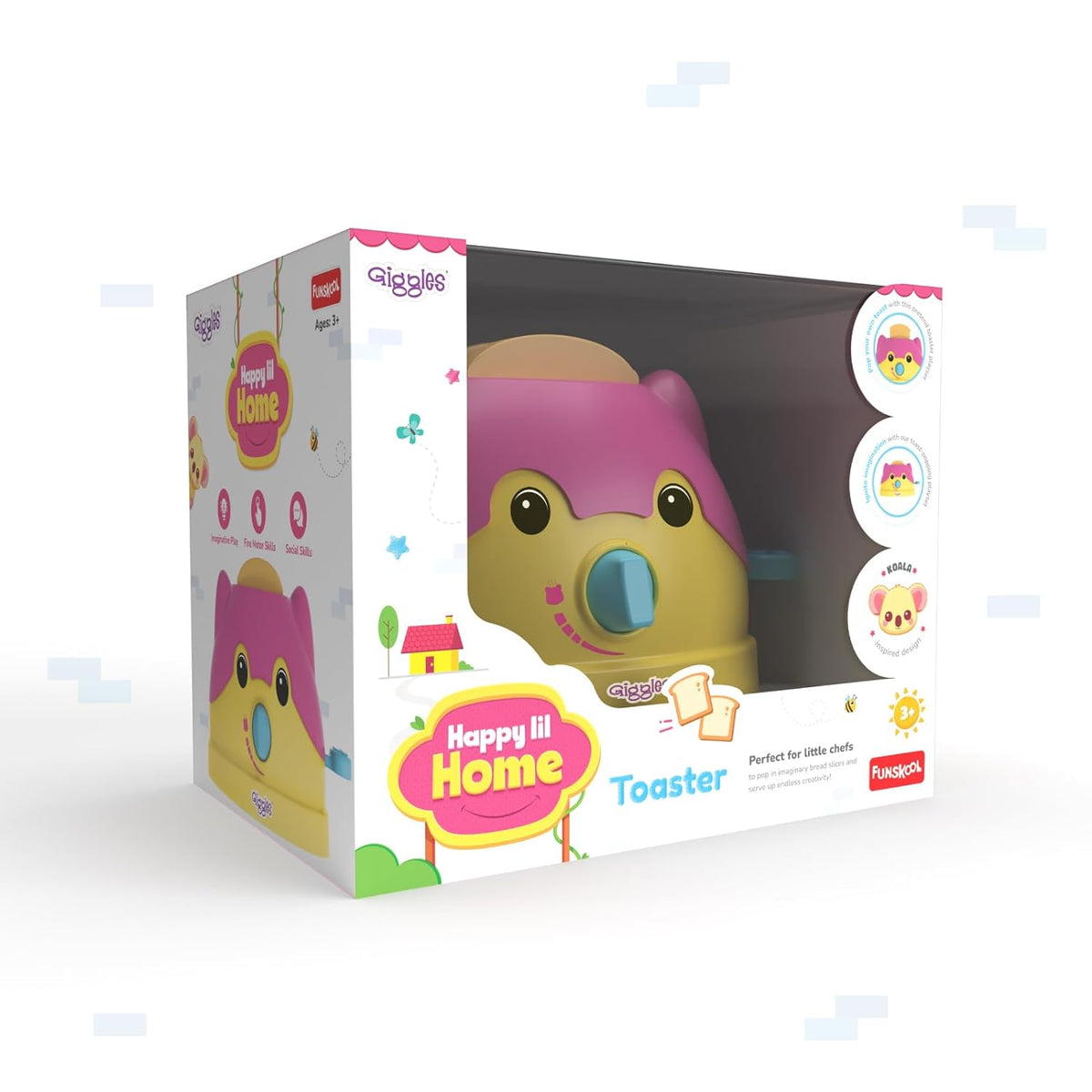 Giggles Happy Lil Home Pretend Play Toaster 3Y+ – Multicolor