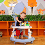 Steelbird Baby Walker With Sunshield - Blue