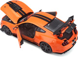 Maisto 2020 Ford Shelby Mustang GT500 Orange 1:18 Diecast Scale Model Collectible