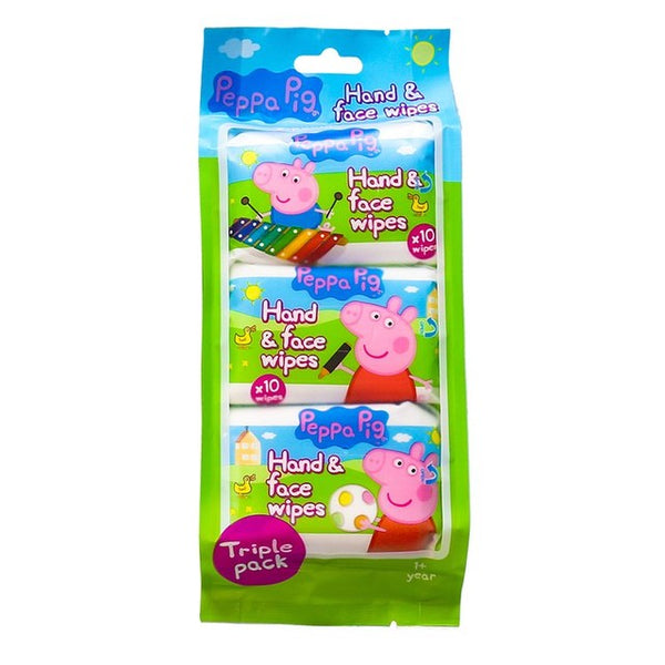 Peppa Pig Hand & Face Wet Wipes - Pack Of 30