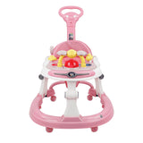 Steelbird Baby Walker With Parental Handle - Pink