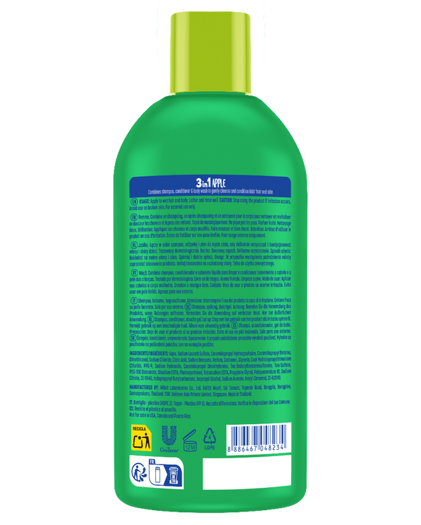 Suave Kids 3in1 Shampoo Conditioner + Body wash Silly Apple 350ML