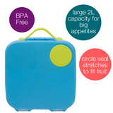 b.box Lunchbox 2 L 25.3 × 21.5 × 7.3 cm Ocean Breeze Blue & Green