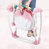 Mastela Deluxe Portable Baby Swing 74 x 59 x 58 cm Pink