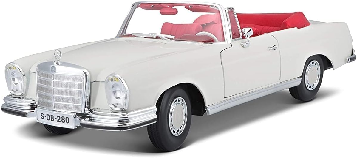 Maisto 1:18 1967 Mercedes-Benz 280SE Cabrio Diecast Vehicle Model Car