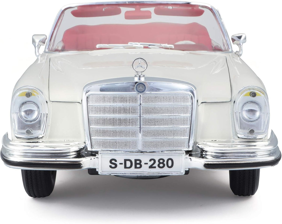 Maisto 1:18 1967 Mercedes-Benz 280SE Cabrio Diecast Vehicle Model Car