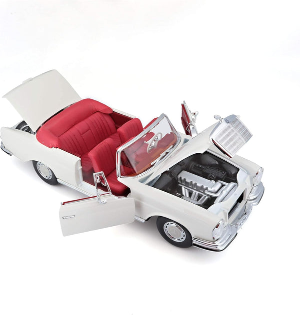 Maisto 1:18 1967 Mercedes-Benz 280SE Cabrio Diecast Vehicle Model Car