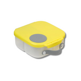 b.box Mini Lunchbox 1 L 21 × 17 × 7.3 cm Lemon Sherbet Yellow & Grey