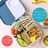 b.box Mini Lunchbox 1 L 21 × 17 × 7.3 cm Lemon Sherbet Yellow & Grey