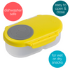 B Box Snack Box - Lemon Sherbet Yellow Grey