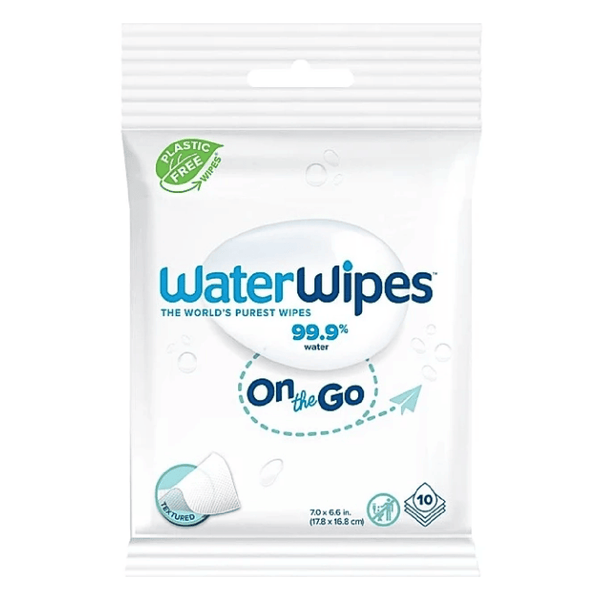 WaterWipes Sensitive+ On The Go Wipes Pack of 10