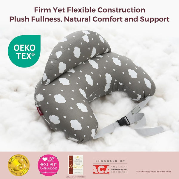 Momcozy Original Nursing Pillow for Breastfeeding - Grey