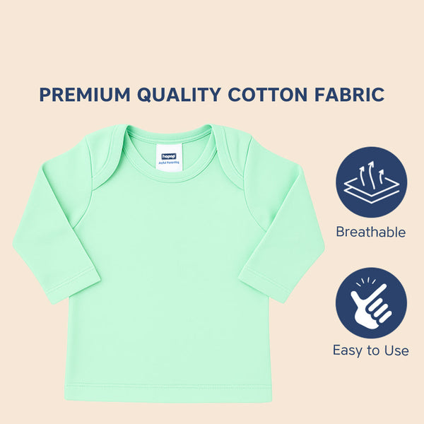 Hopop Envelope Neck Full Sleeve Cotton Vest Pack of 1 - Assorted