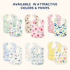 HopopEasy-Clean Waterproof Baby Apron Bib with Crumb Catcher Asorted