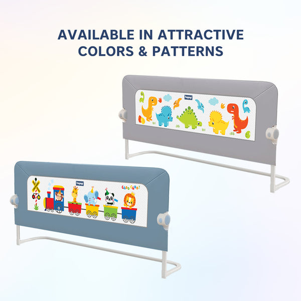 Hopop Secure Sleep Baby Bed Rail Guard - BLUE