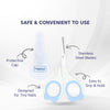 Hopop Baby Safety Nail Scissors with Rounded Head - Blue