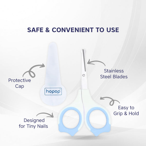 Hopop ® Baby Safety Nail Scissors with Rounded Head