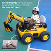 E-motorad Formula Fun Mini Excavator Ride-On - Yellow