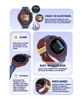 Spiky Cacus 4g Video & Voice Calling Smartwatch with GPS - Blue