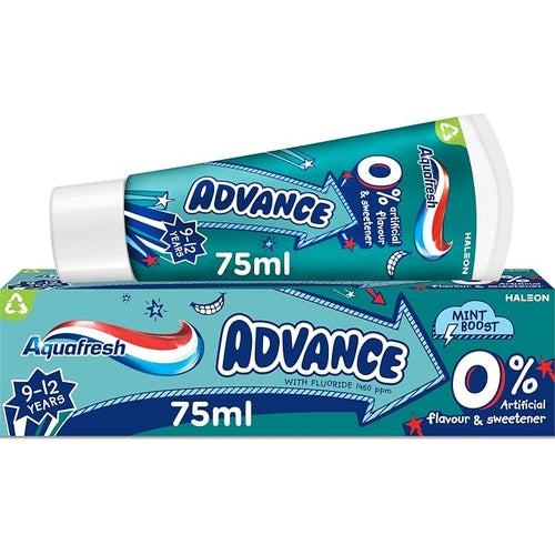 Aquafresh Advance Kids Toothpaste 9–12 Years – Mint Boost
