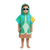 Quad Seven Dino-Mite Dinosaur Hooded Towel Poncho with Sunglasses (2–4 Years) – Soft & Absorbent Beach & Bath Robe