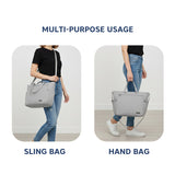 Hopop Tote Diaper Bag with Changing Mat One Size – Fern