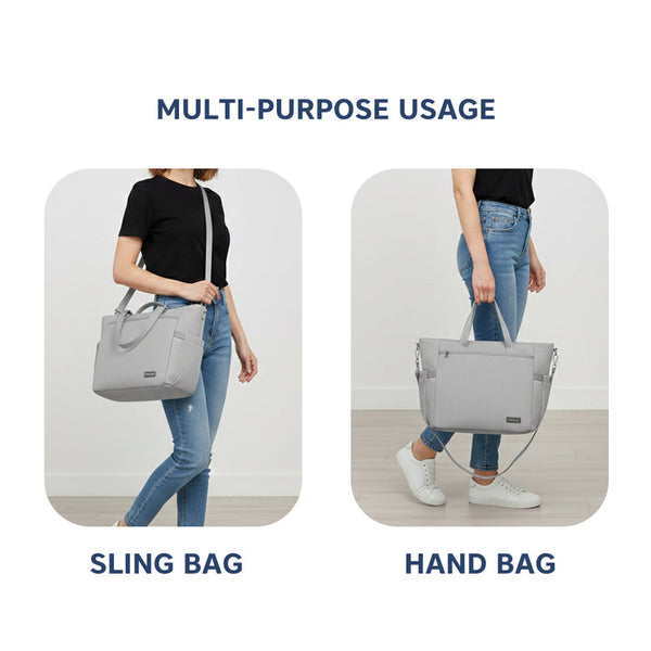 Hopop Tote Diaper Bag with Changing Mat One Size – Fern