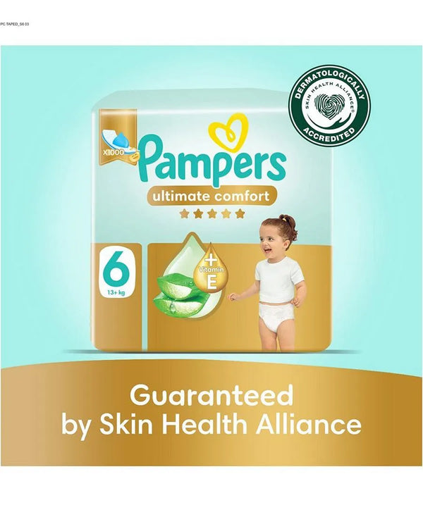 Pampers Ultimate Comfort Taped Diapers Size 6 13kg+ 36 Pieces – White