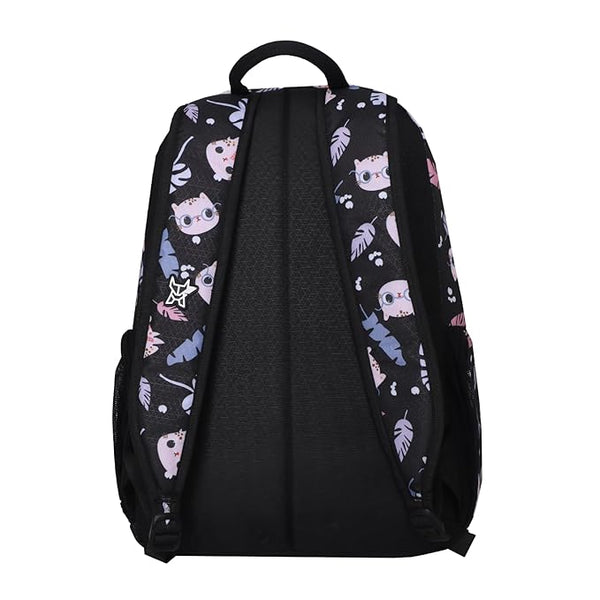 Arctic Fox Wink Kitty Kids School Backpack 21 Ltr. - Kitty Black