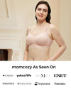 Momcozy 4 in 1 Hands-Free Pumping Bra with Fixed Padding XL Oyster Pink