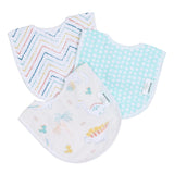 Abracadabra Muslin Bibs Set of 3 29 × 20 cm D for Dino Multicolour