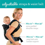 Infantino Carrier Flip 4-in-1 Light & Airy Convertible Black Denim
