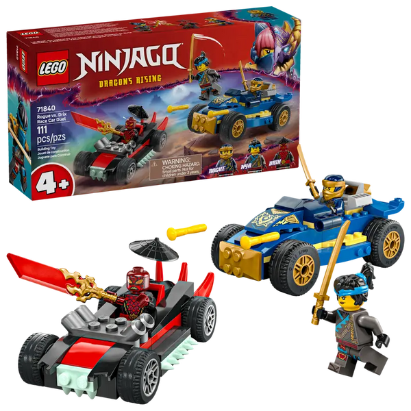 LEGO Ninjago Rogue vs. Drix Race Car Duel 4+ 111Pcs 71840